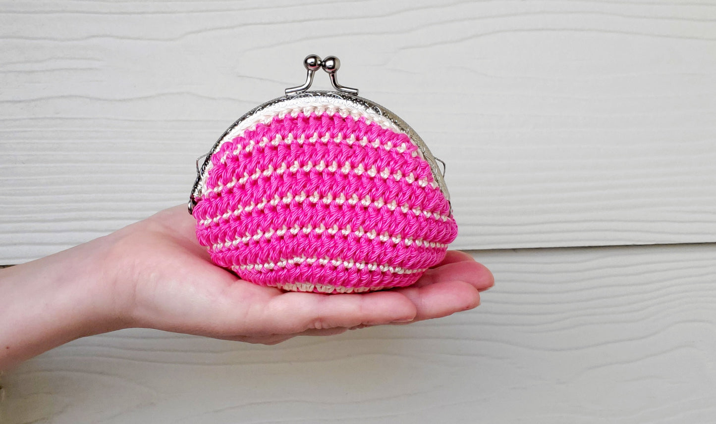 Stripy Coin Purse PDF Crochet Pattern