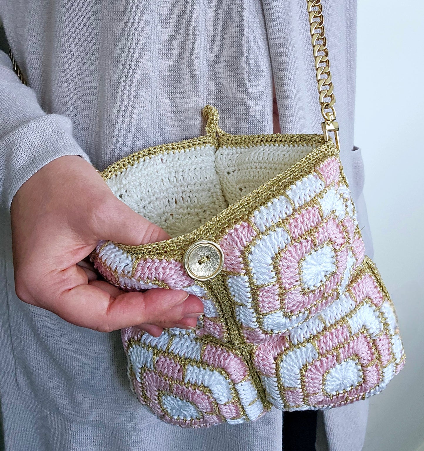 Puffy Square Bag PDF Crochet Pattern