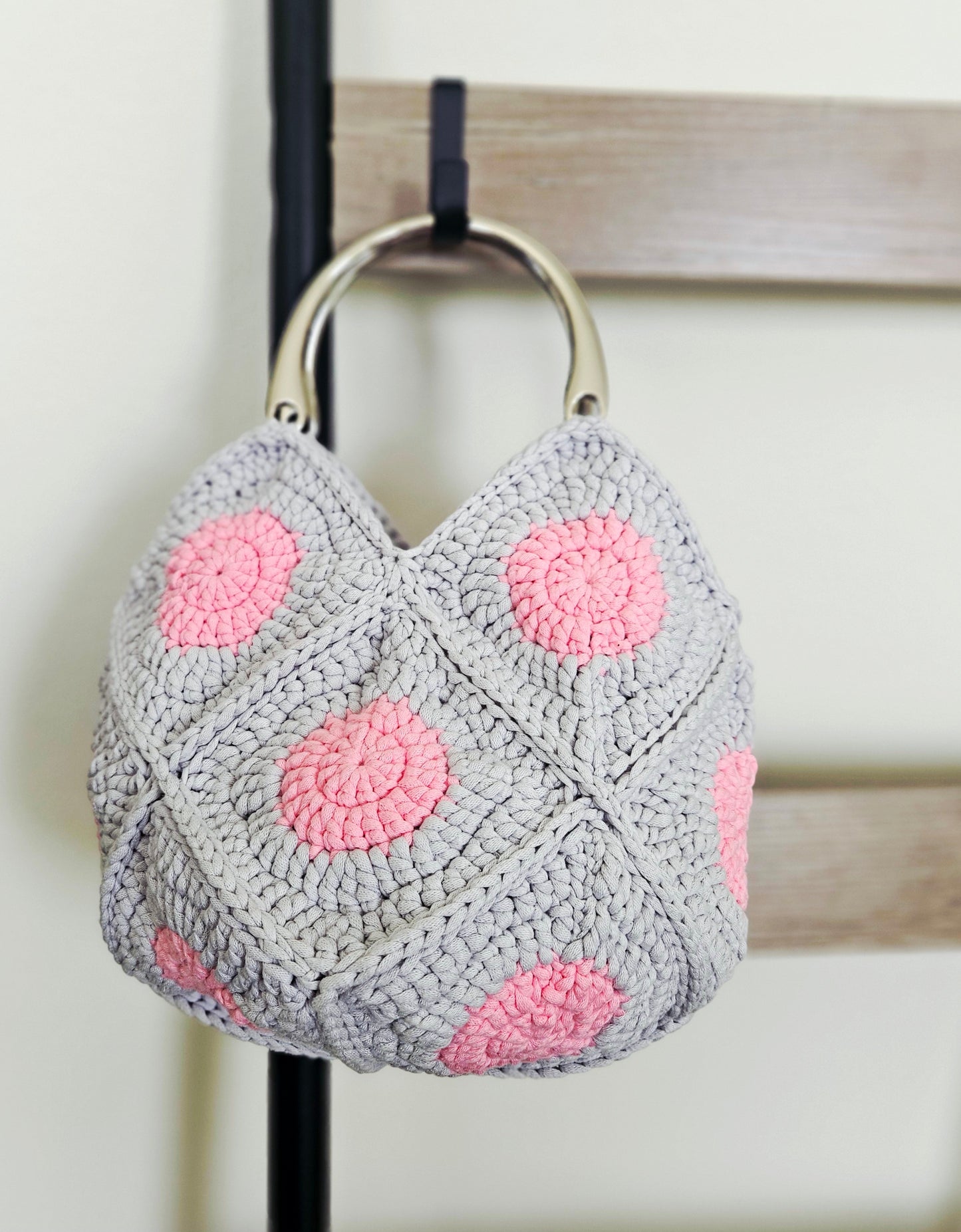 Polka Dot Bag PDF Crochet Pattern