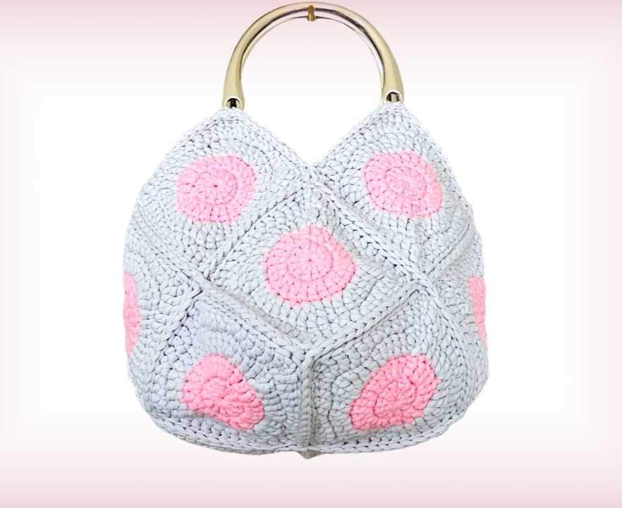 Polka Dot Bag PDF Crochet Pattern
