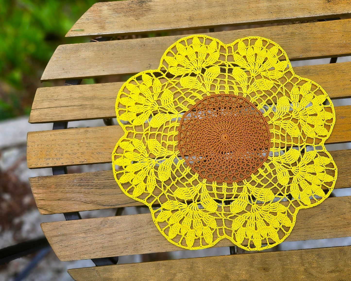 Sunflower Doily PDF Crochet Pattern