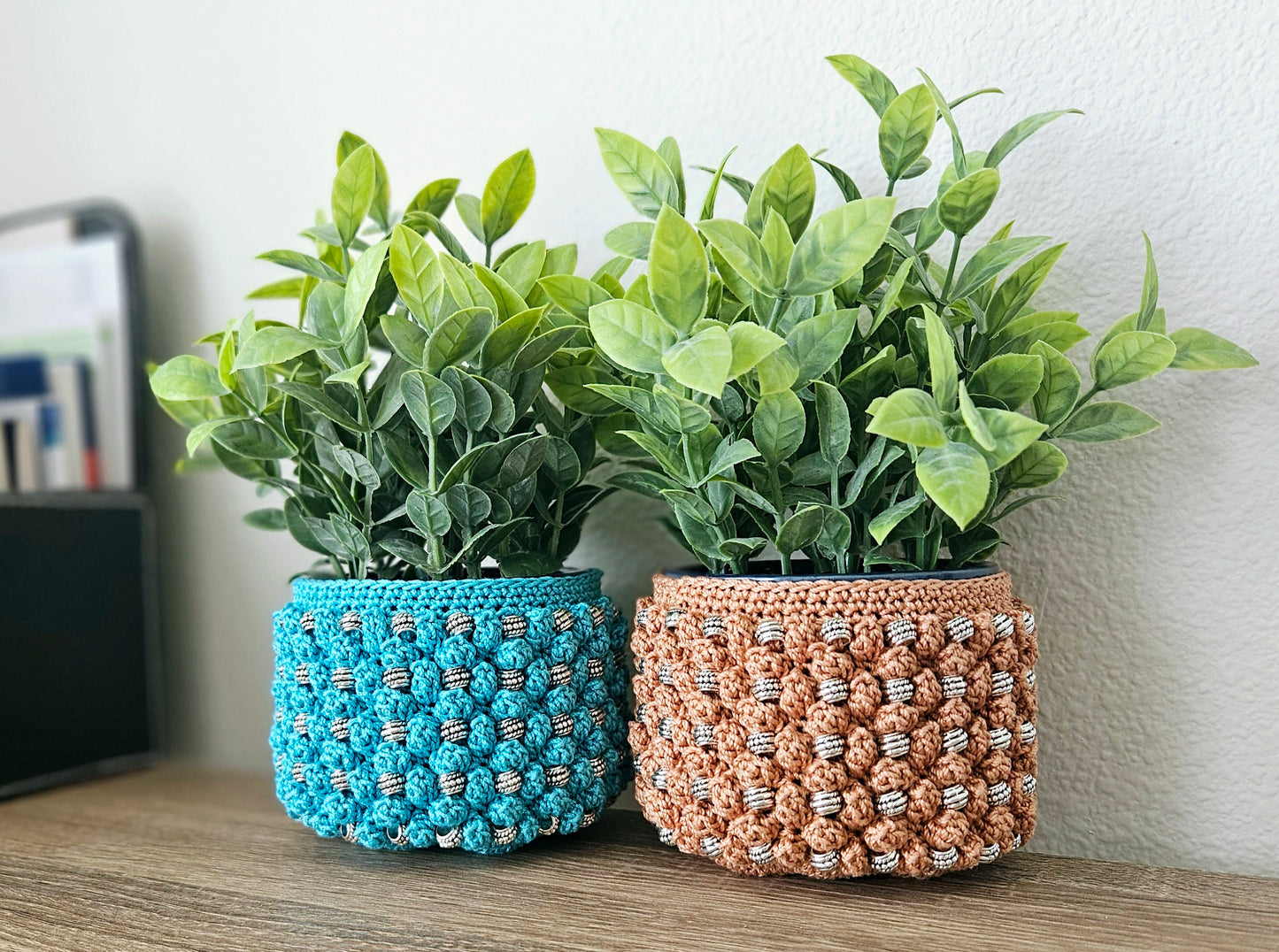 Beads and Popcorn Cozy PDF Crochet Pattern