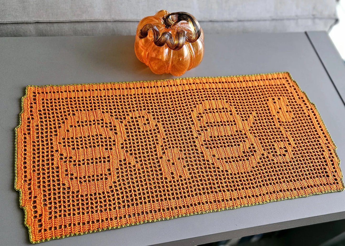 Pumpkin Table Runner PDF Crochet Pattern