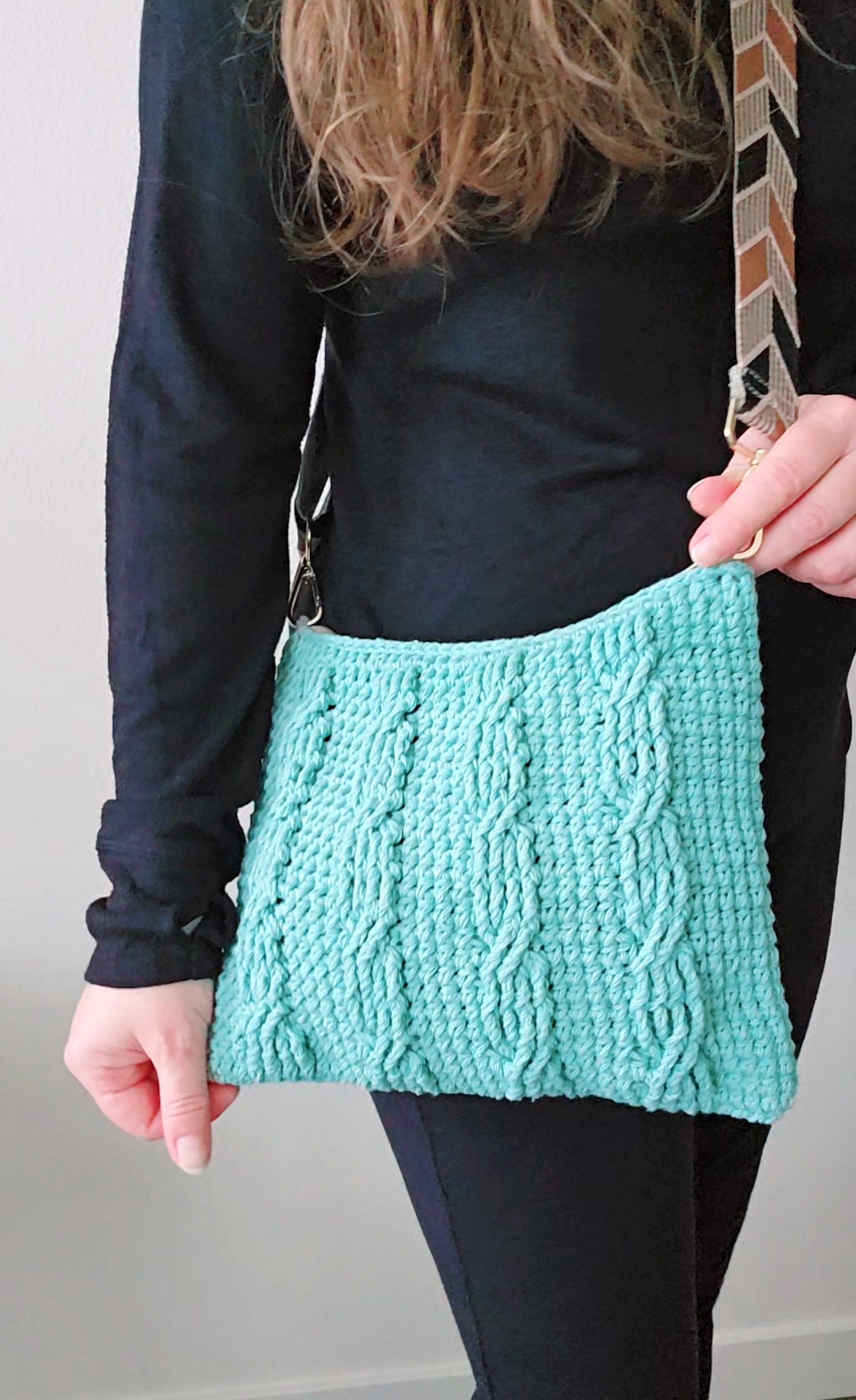 Cable Bag PDF Crochet Pattern