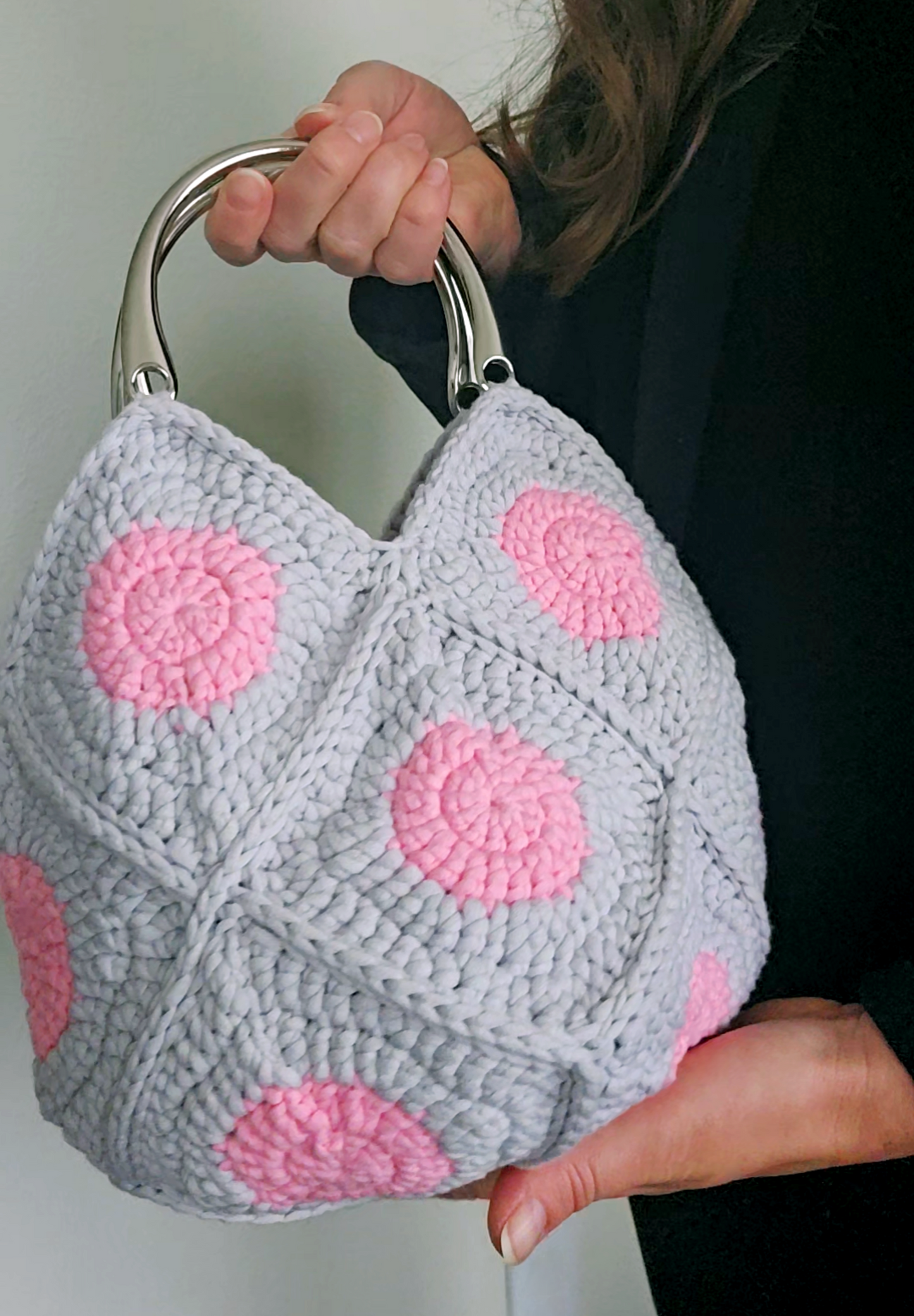 Polka Dot Bag PDF Crochet Pattern