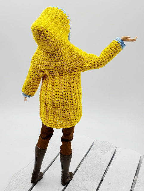 Barbie Raincoat and Umbrella PDF Crochet Pattern