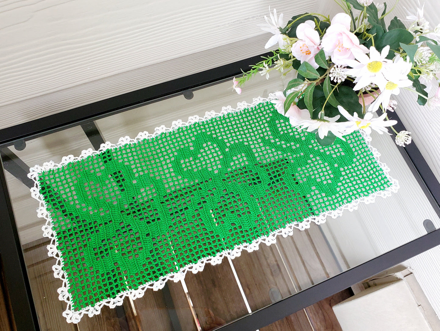 Shamrock Table Runner PDF Crochet Pattern