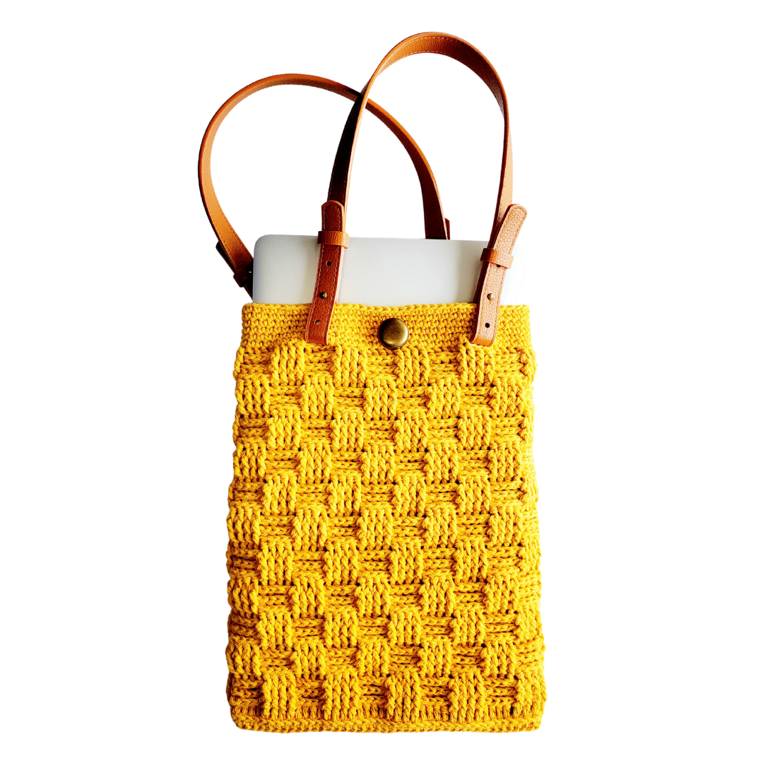 Basketweave Laptop Bag PDF Crochet Pattern
