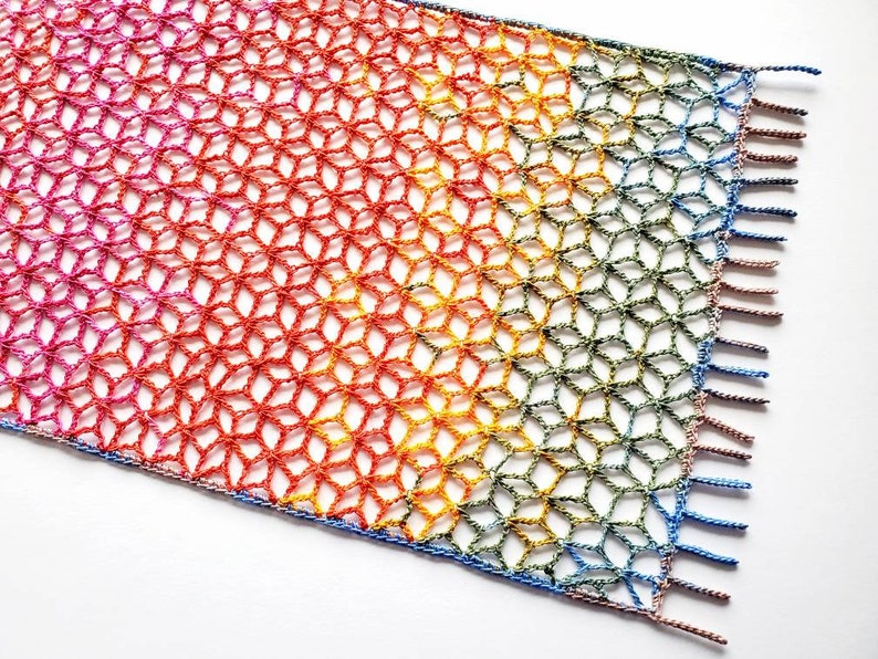 Floral Table Runner PDF Crochet Pattern
