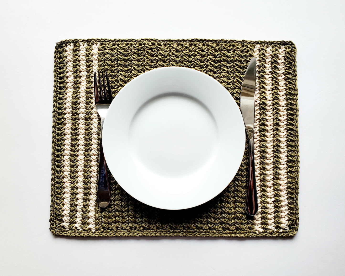 Crossed Stitch Placemat PDF Crochet Pattern