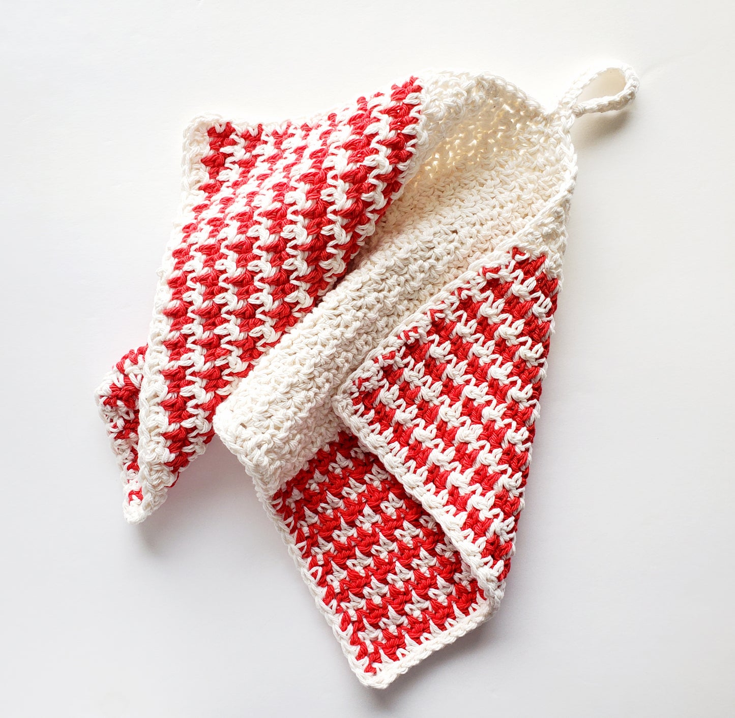 Houndstooth Dish Towel PDF Crochet Pattern