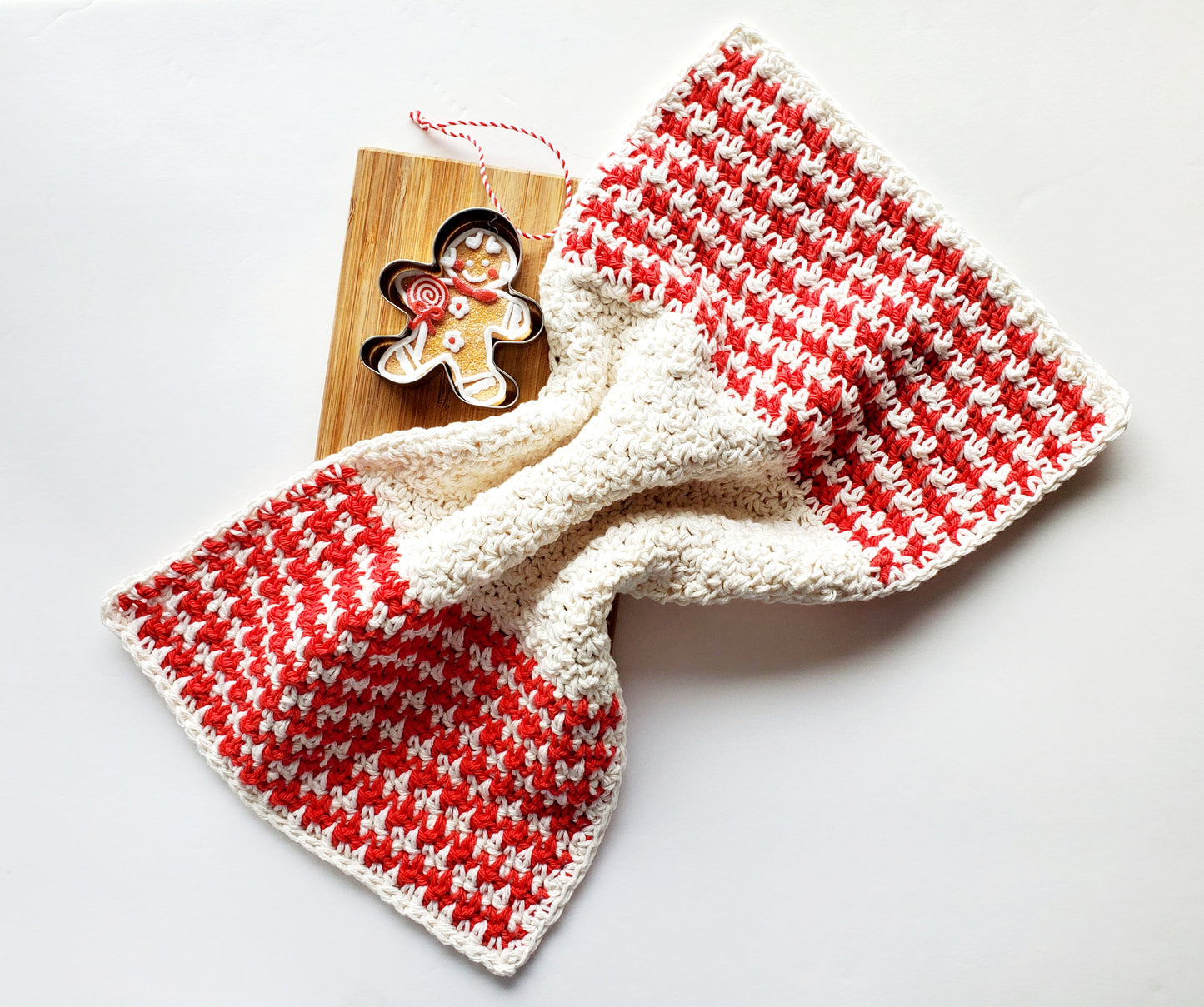 Houndstooth Dish Towel PDF Crochet Pattern