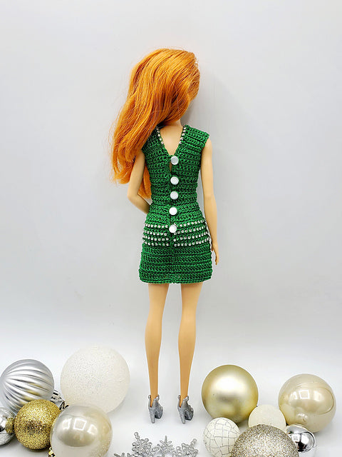 Barbie Holiday Dress PDF crochet pattern