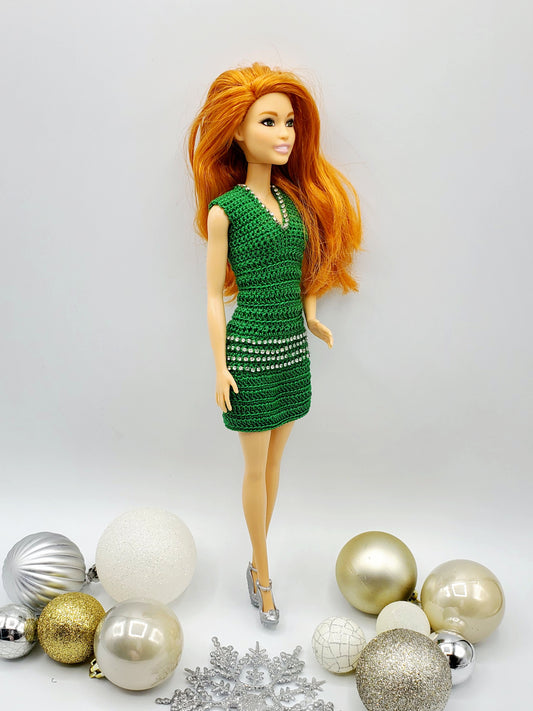 Barbie Holiday Dress PDF crochet pattern