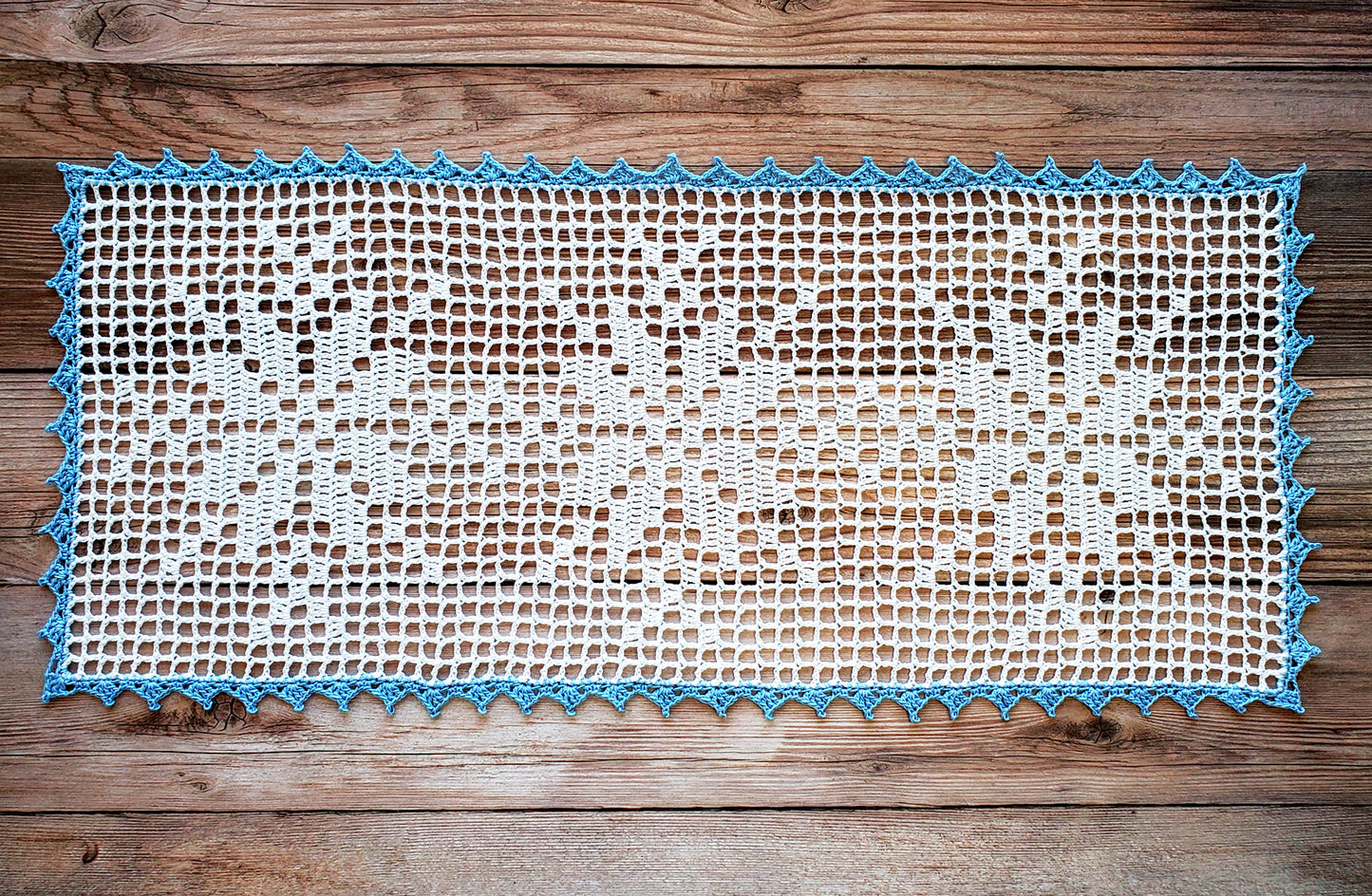 Snowflake Table Runner PDF Crochet Pattern