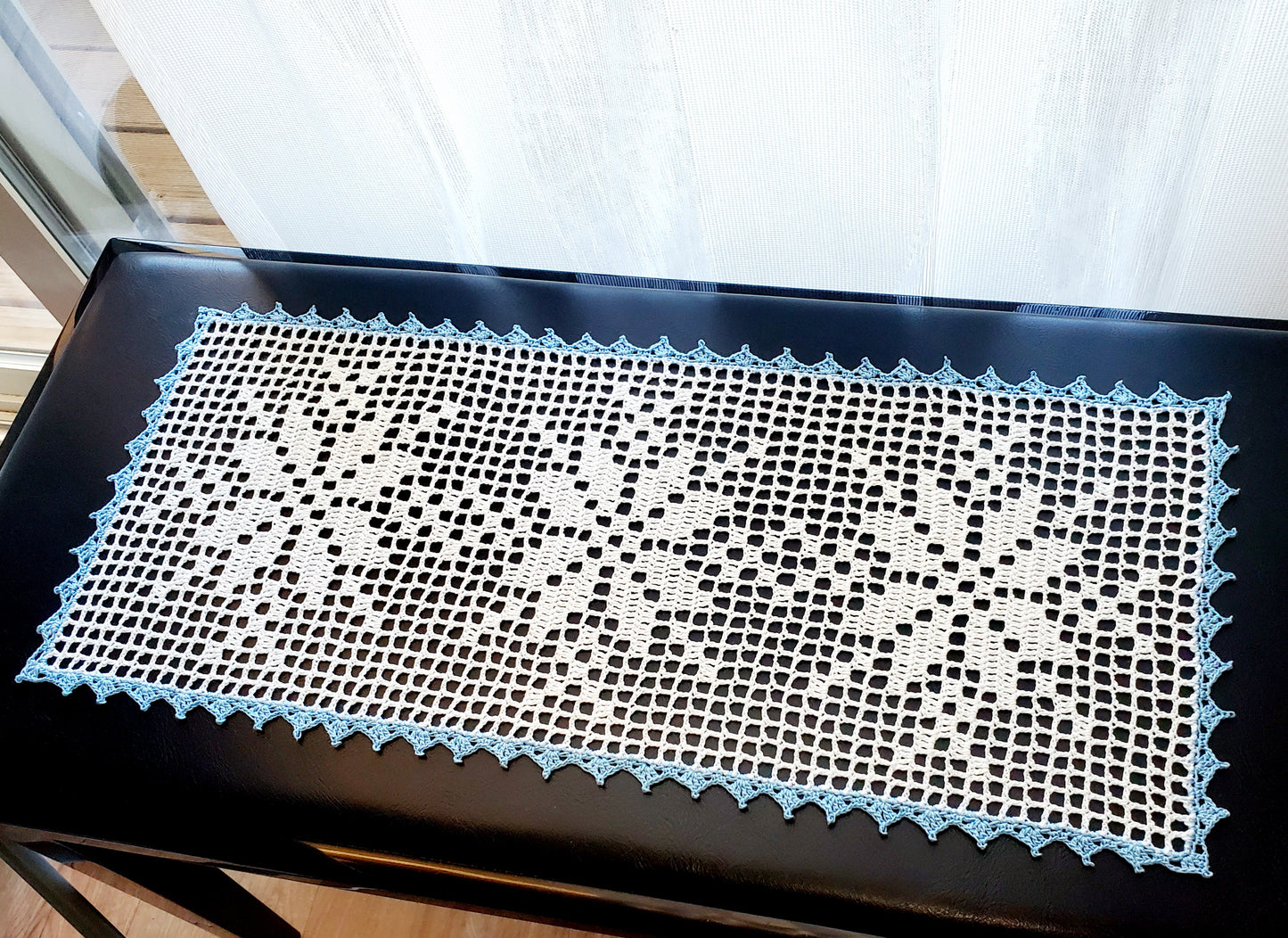 Snowflake Table Runner PDF Crochet Pattern