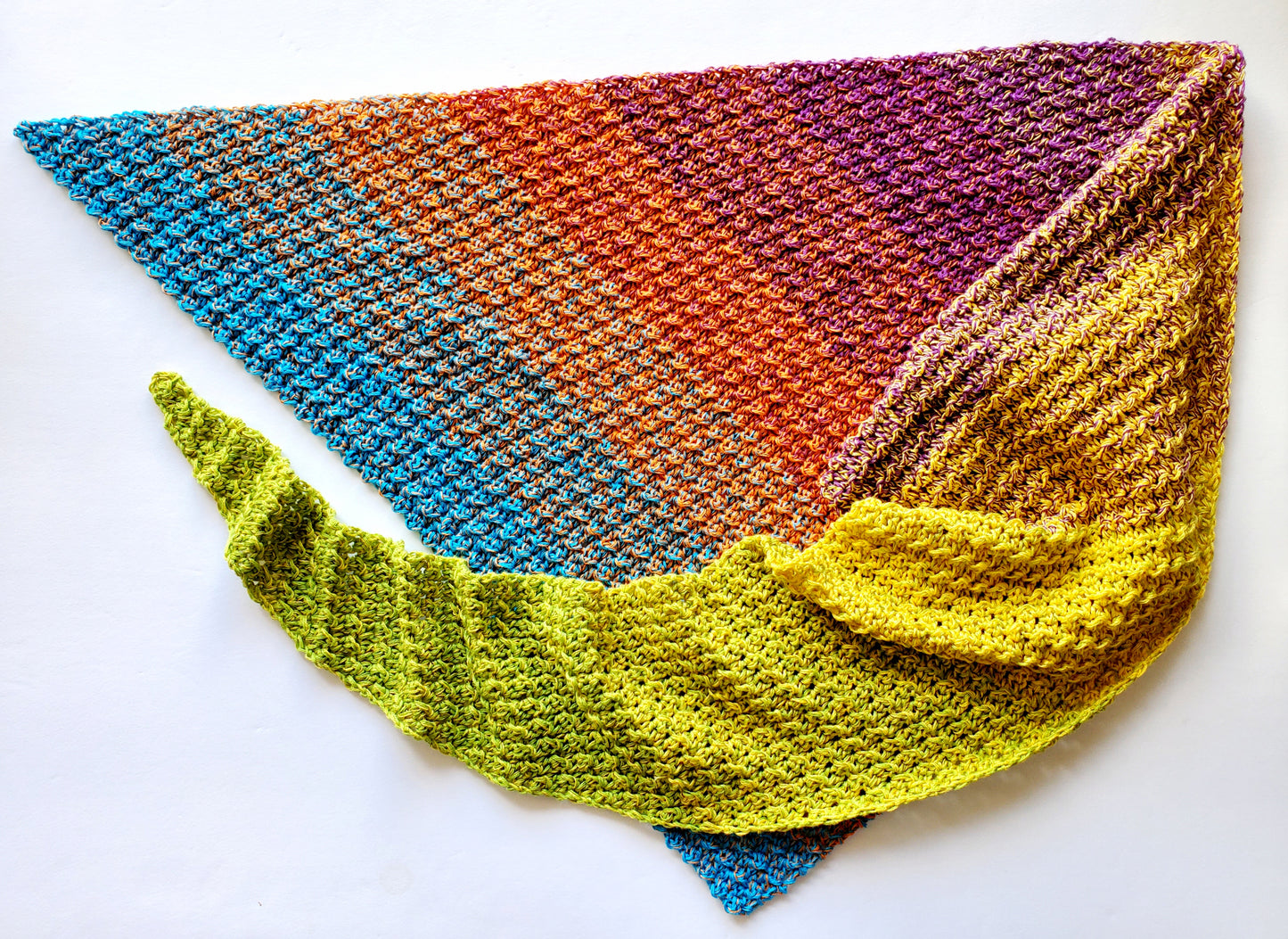 Rainbow Shawl PDF Crochet Pattern