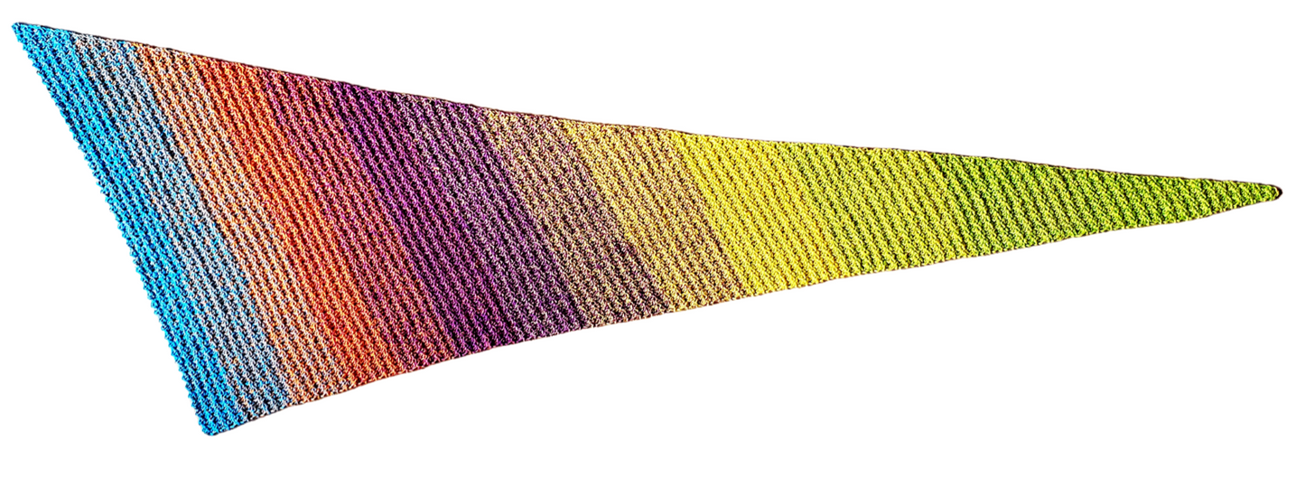 Rainbow Shawl PDF Crochet Pattern