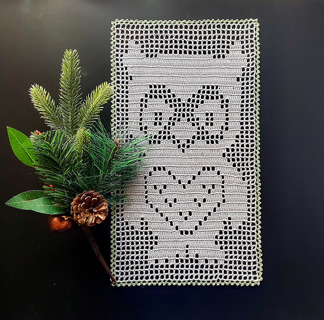 Owl Table Runner PDF Crochet Pattern