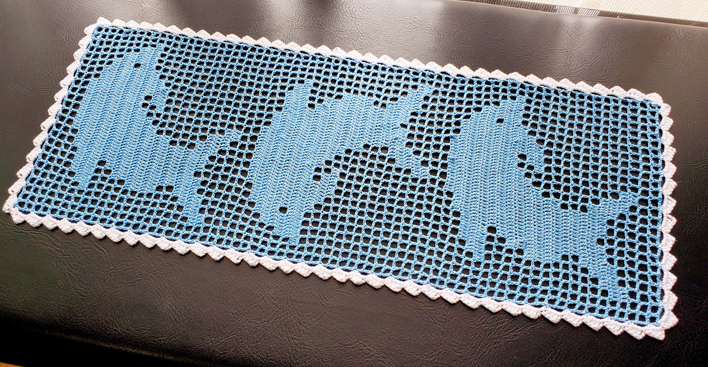 Dolphin Table Runner PDF Crochet Pattern