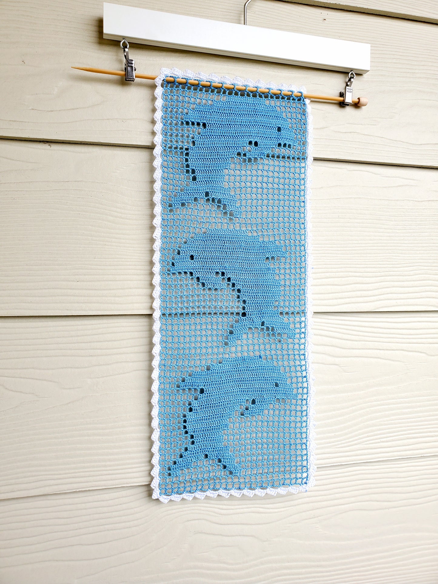 Dolphin Table Runner PDF Crochet Pattern