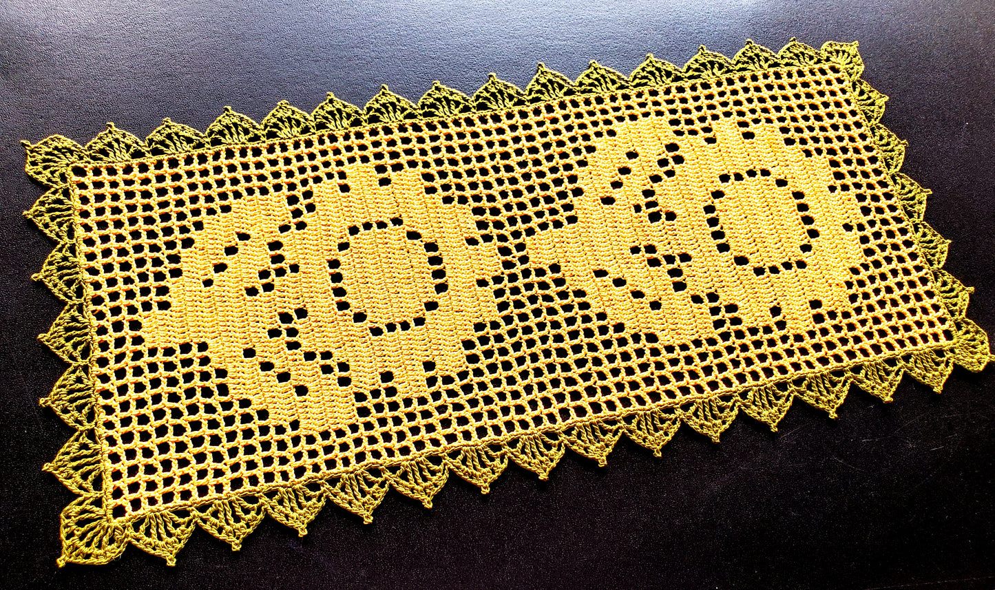 Sunflower Table Runner PDF Crochet Pattern