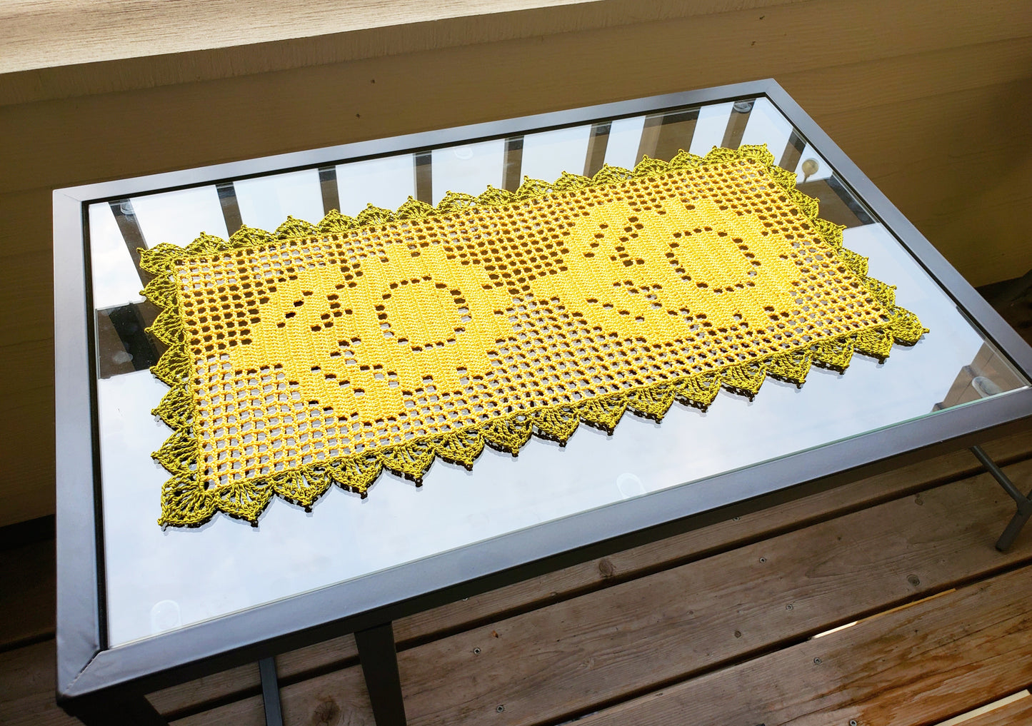 Sunflower Table Runner PDF Crochet Pattern