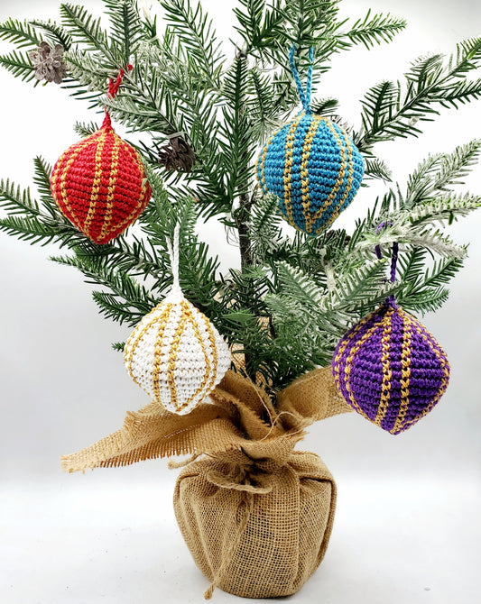 Teardrop Ornament PDF Crochet Pattern