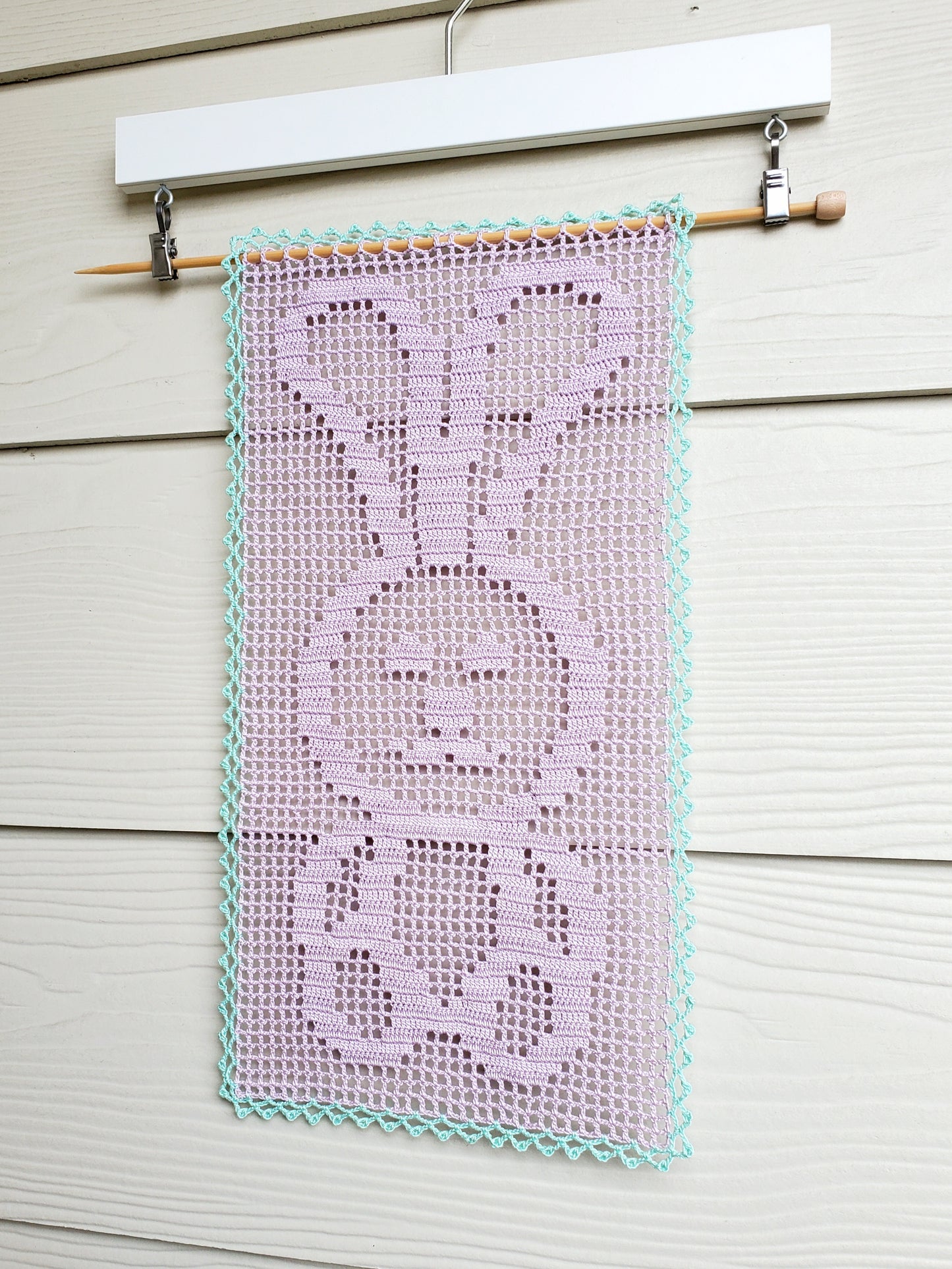 Bunny Table Runner PDF Crochet Pattern