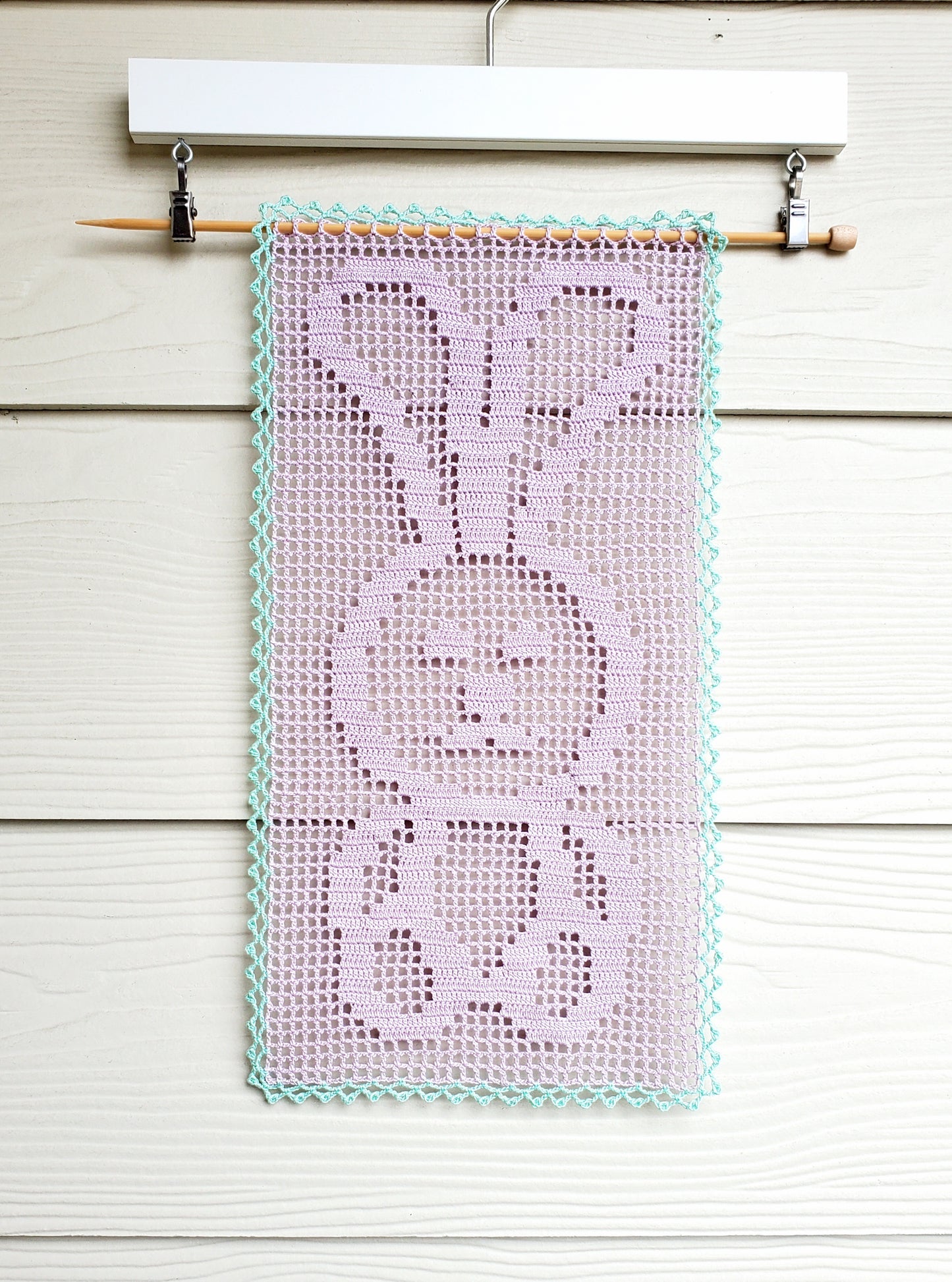 Bunny Table Runner PDF Crochet Pattern