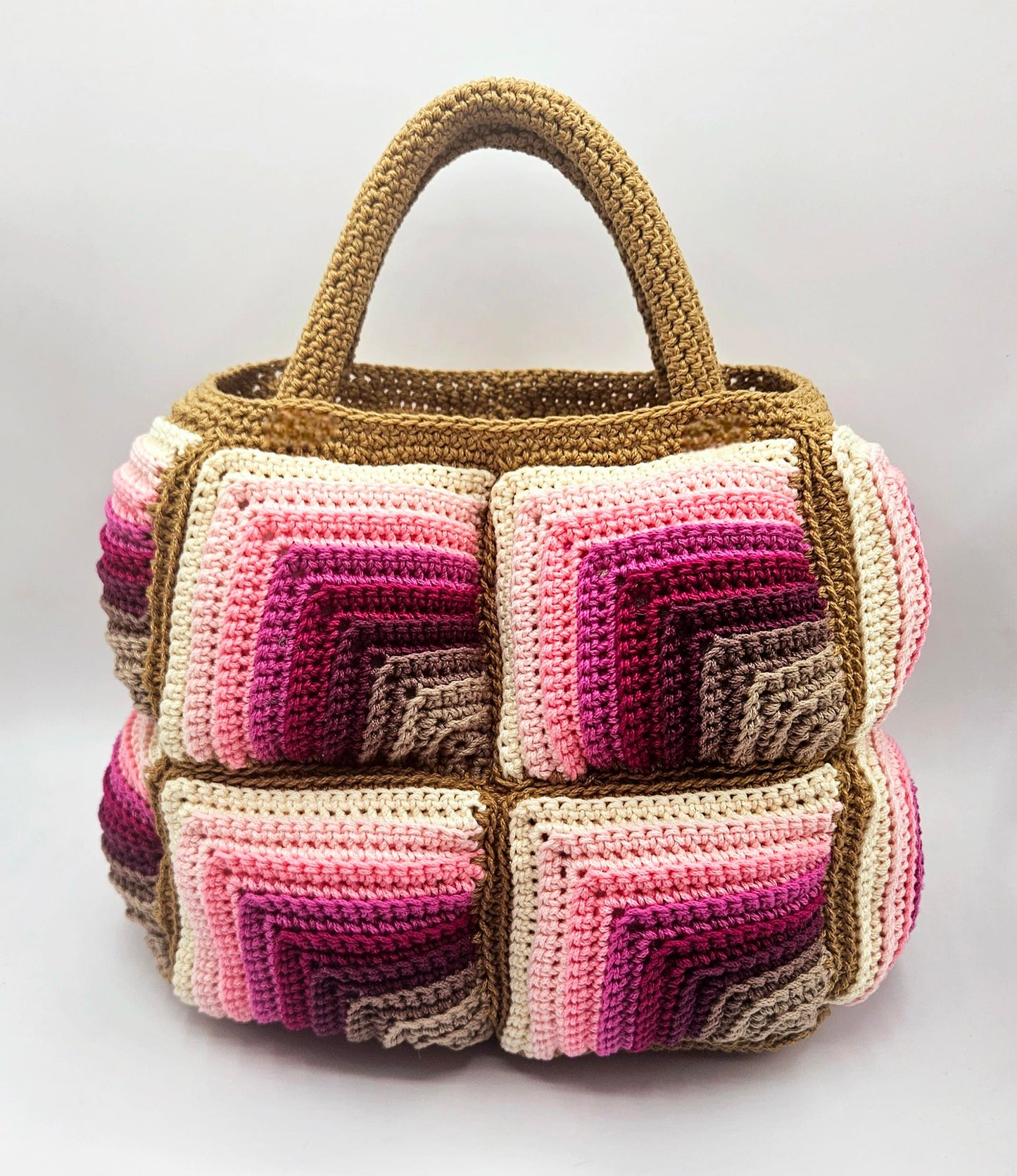 Blush Blizzard Puffer Purse PDF Crochet Pattern