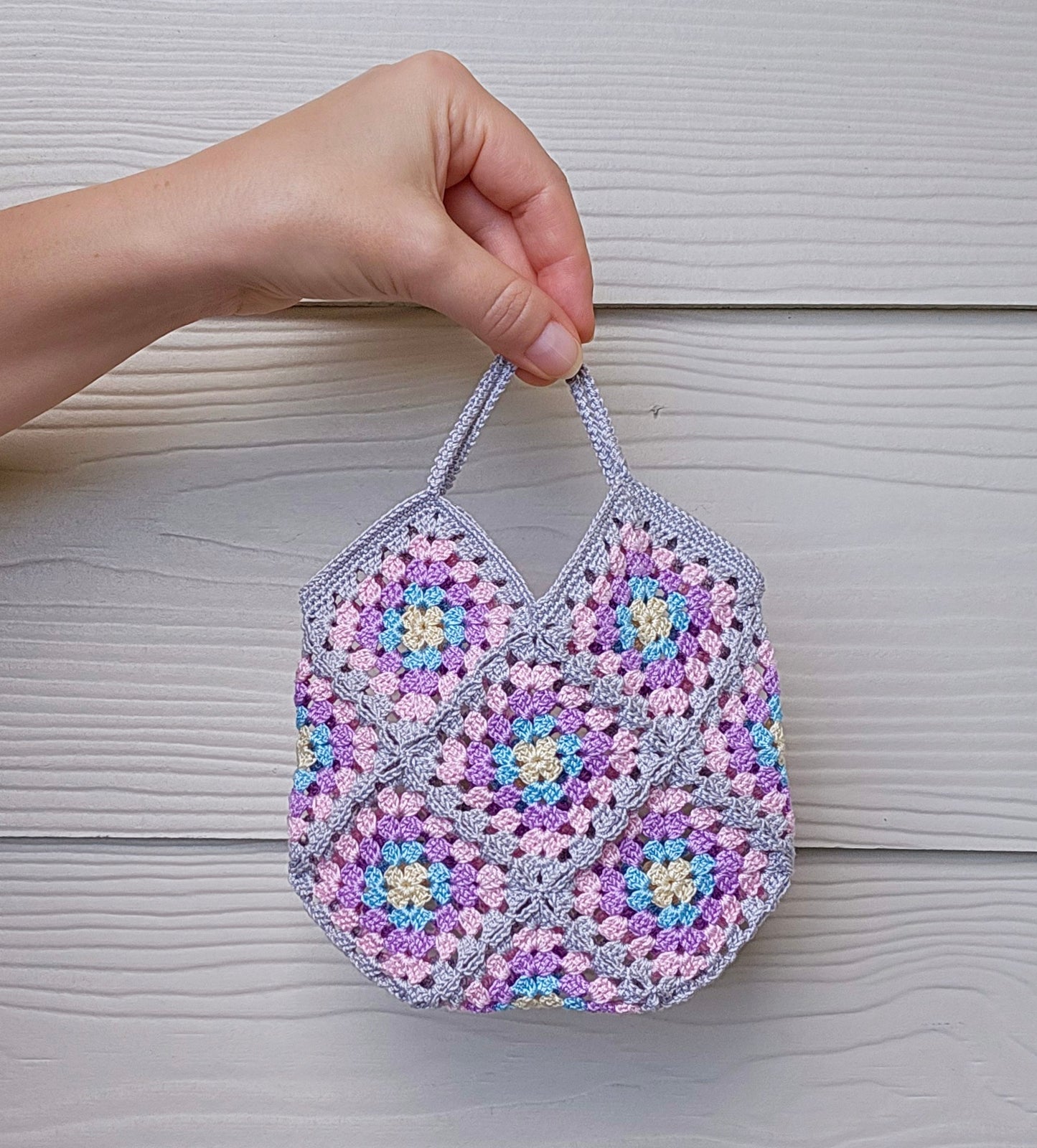 Mini Granny Square PDF Crochet Pattern