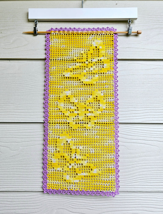 Butterfly Table Runner PDF Crochet Pattern