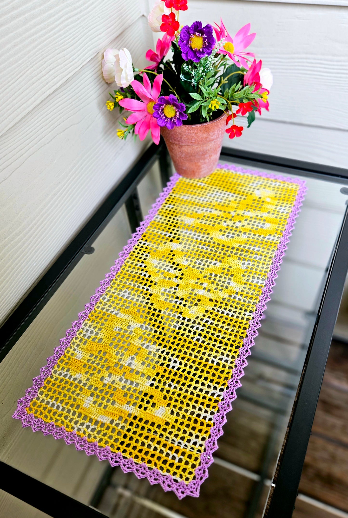 Butterfly Table Runner PDF Crochet Pattern