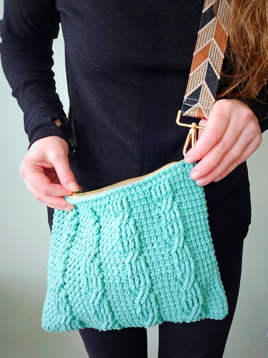 Cable Bag PDF Crochet Pattern