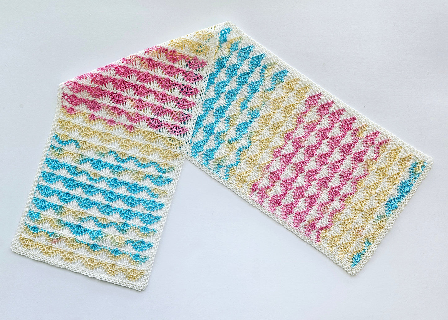 Ripple Waves Table Runner PDF Crochet Pattern