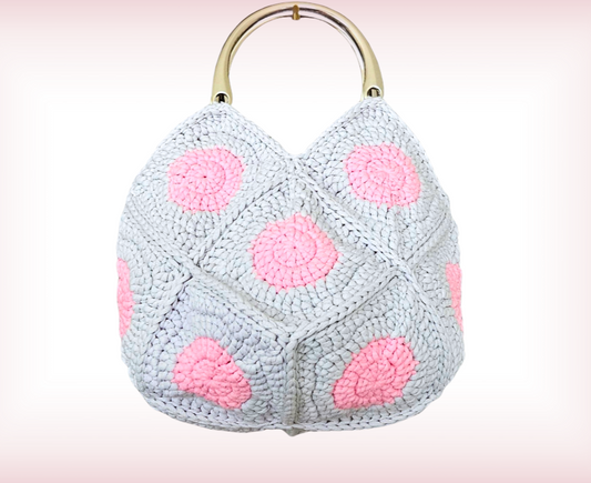 Polka Dot Bag PDF Crochet Pattern