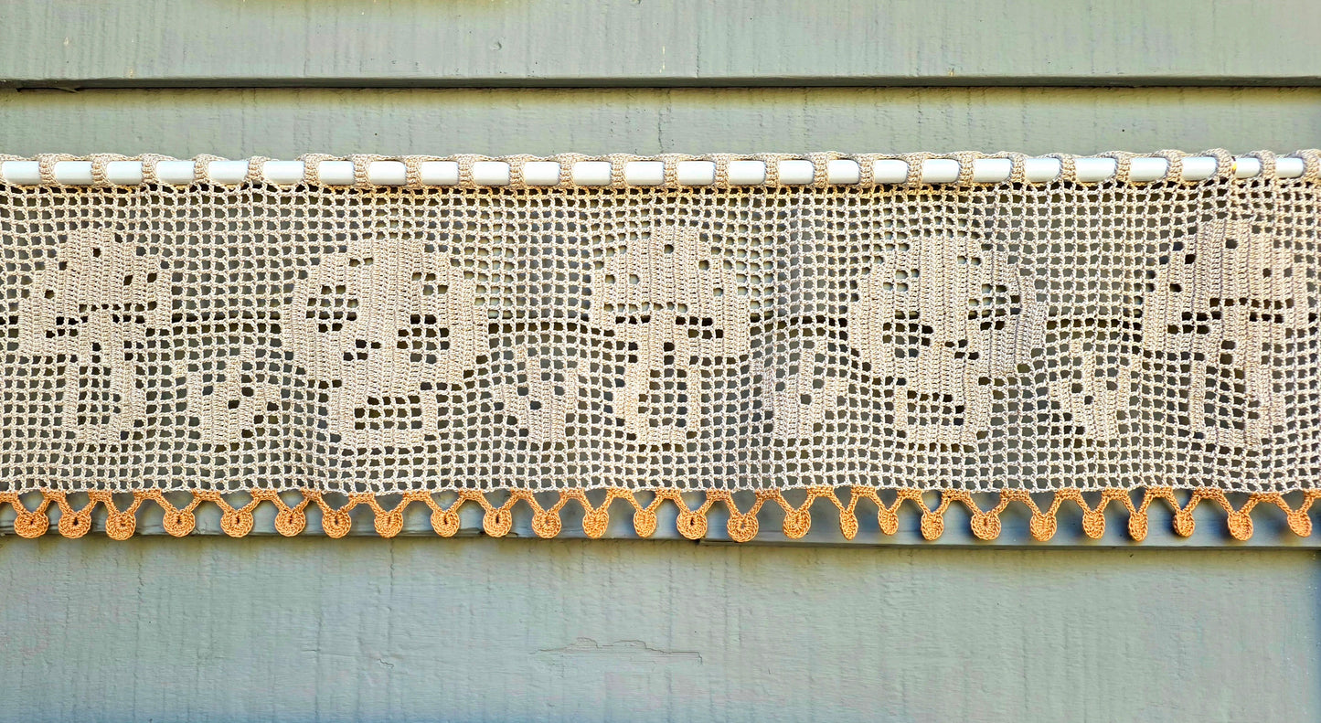 Mushroom Curtain PDF Crochet Pattern