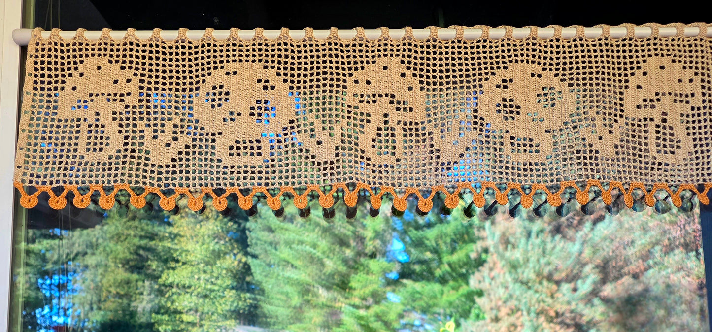 Mushroom Curtain PDF Crochet Pattern