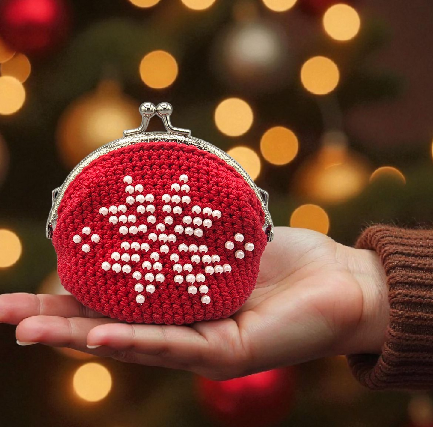 Snowflake Coin Purse PDF Crochet Pattern