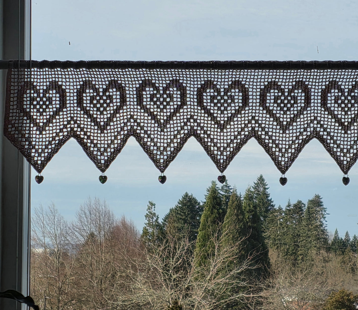 Heartstrings Curtain PDF Crochet Pattern
