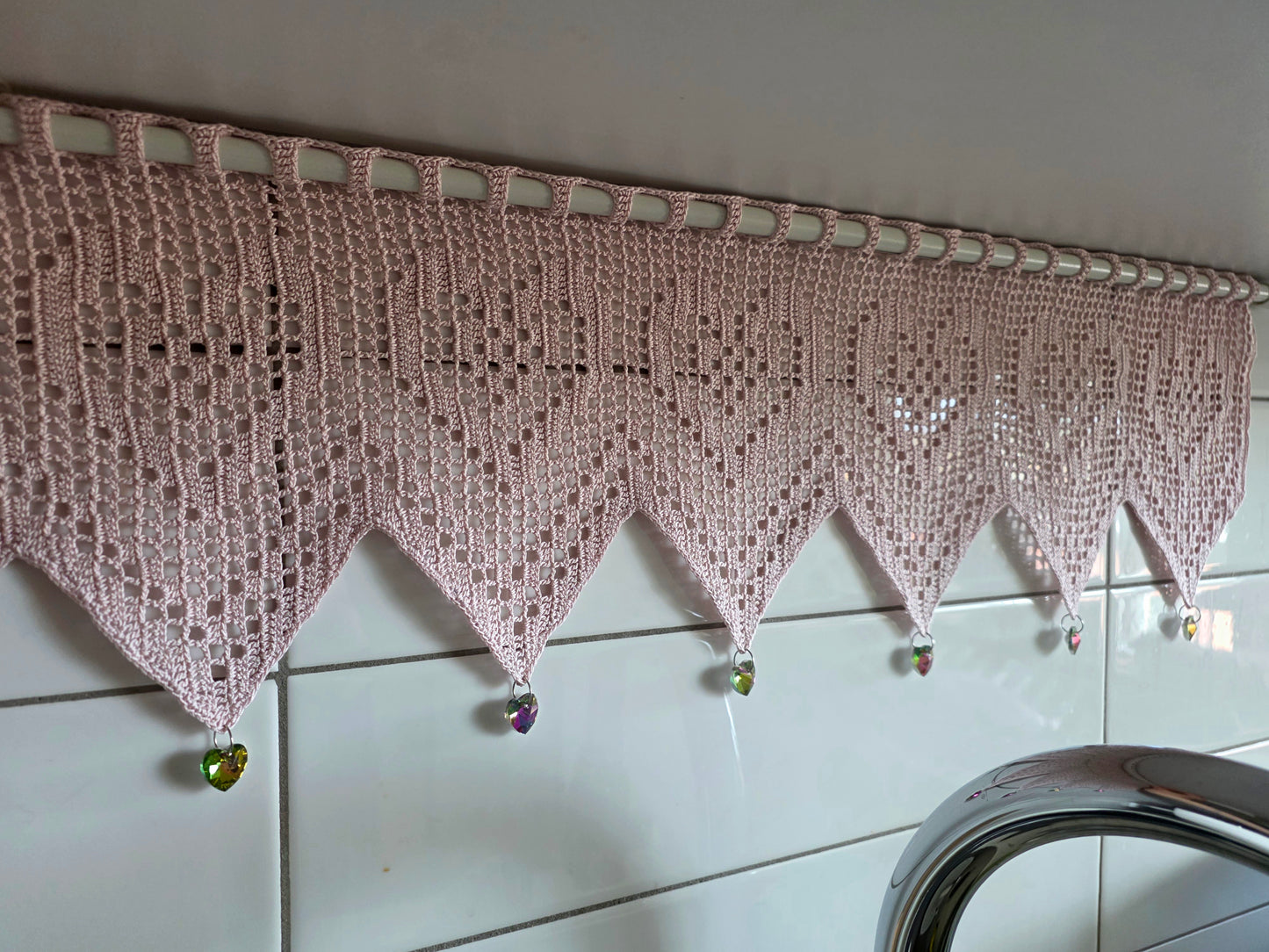 Heartstrings Curtain PDF Crochet Pattern