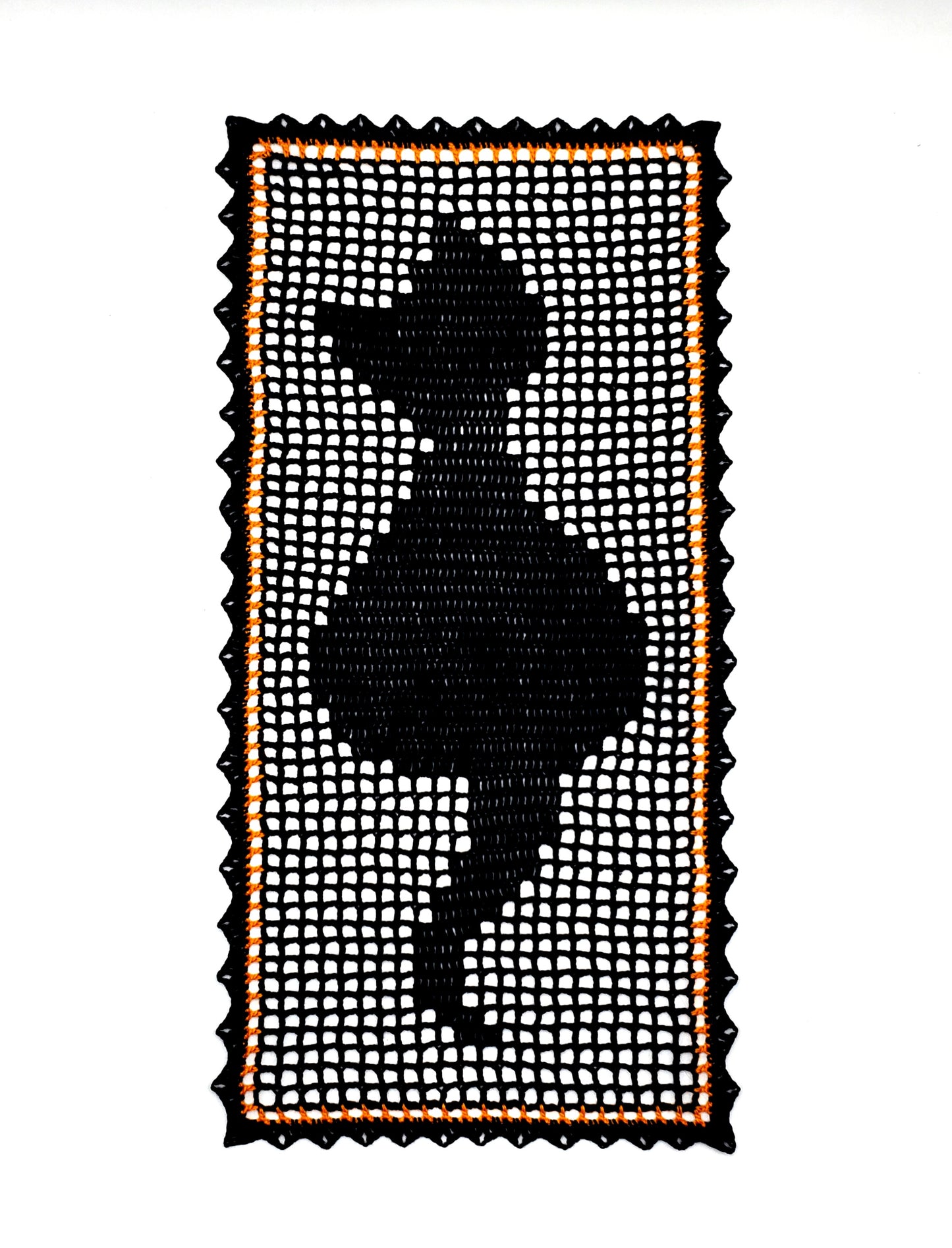 Black Cat Table Runner PDF crochet pattern