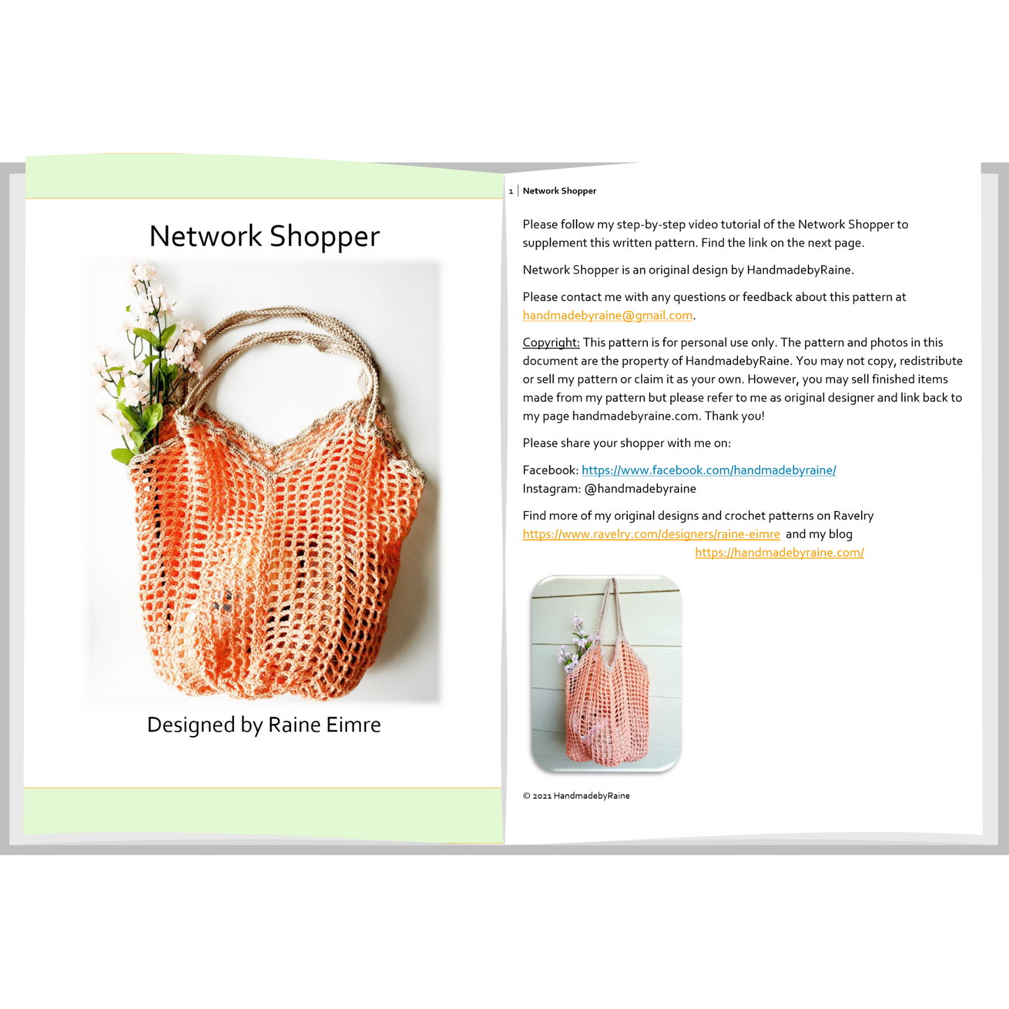 Network Shopper PDF Crochet Pattern