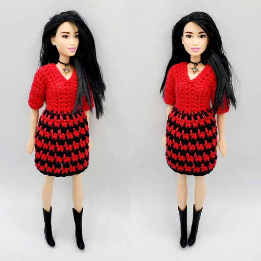 Barbie Vogue Dress PDF crochet pattern
