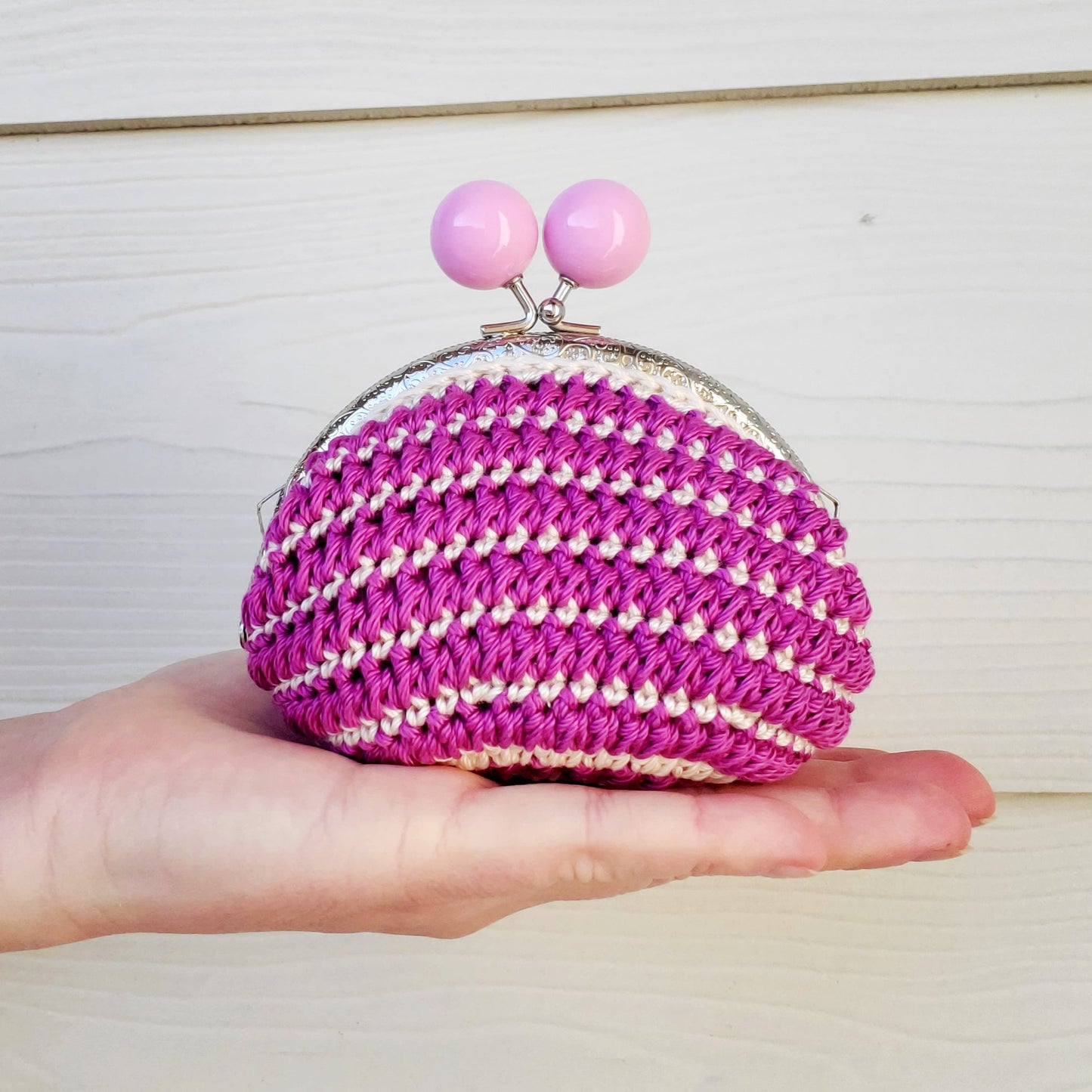 Stripy Coin Purse PDF Crochet Pattern