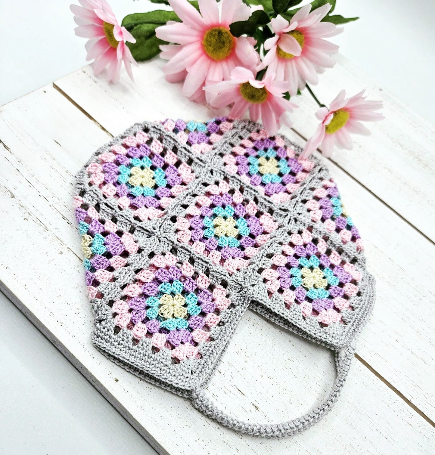 Mini Granny Square PDF Crochet Pattern