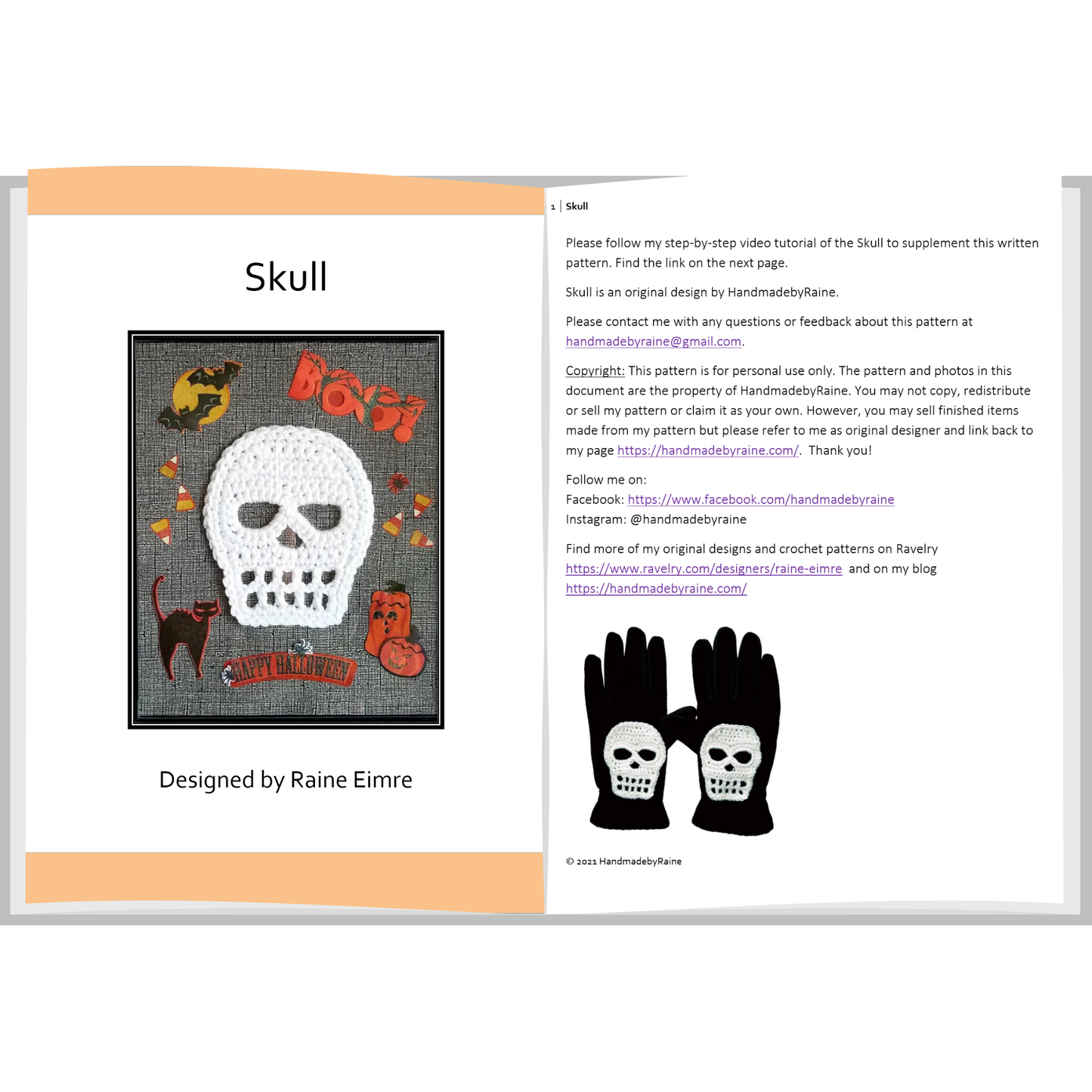 Skull PDF Crochet Pattern