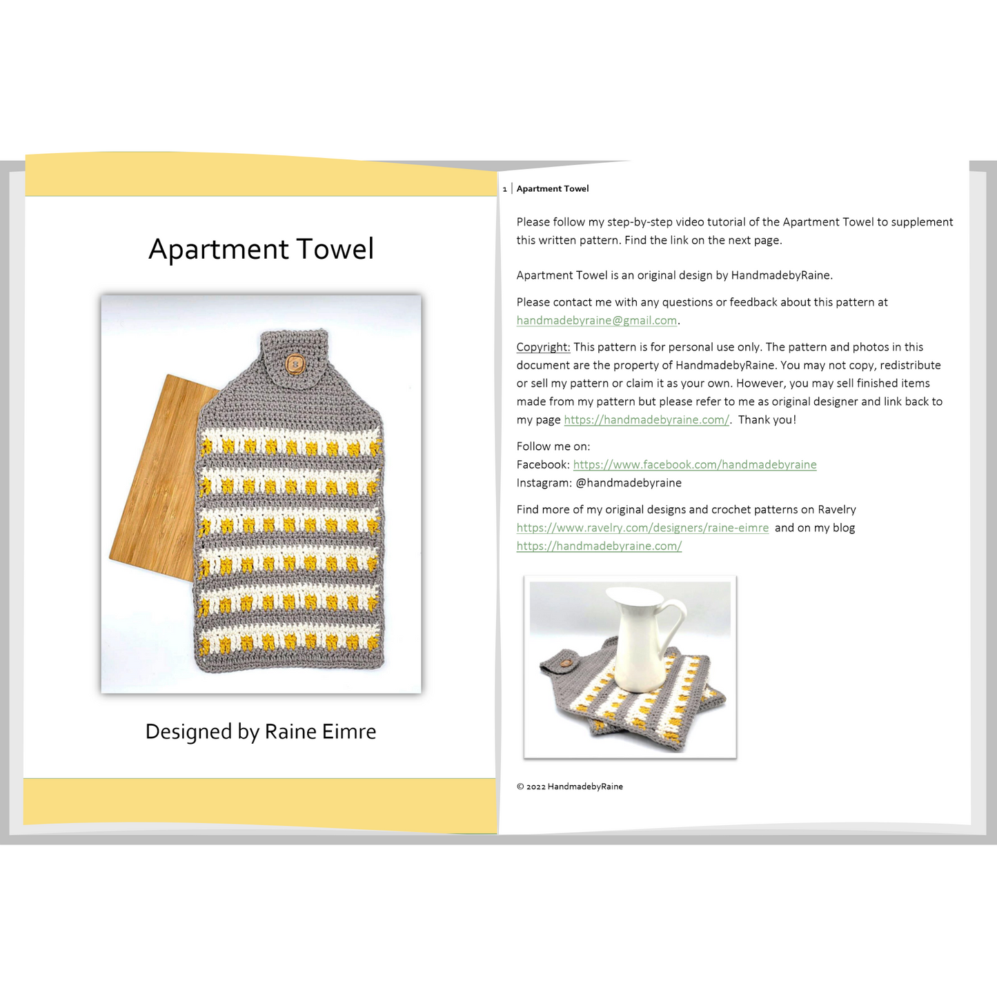 Apartment Towel PDF Crochet Pattern