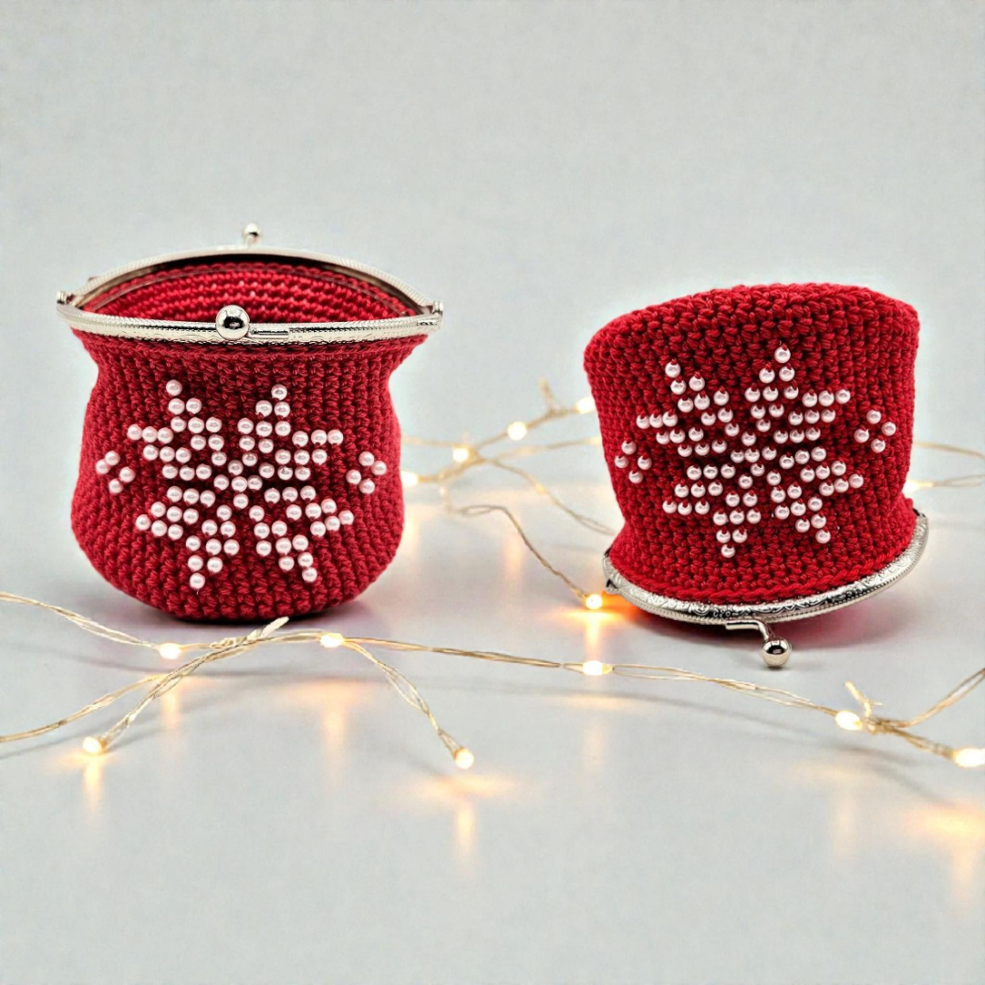 Snowflake Coin Purse PDF Crochet Pattern